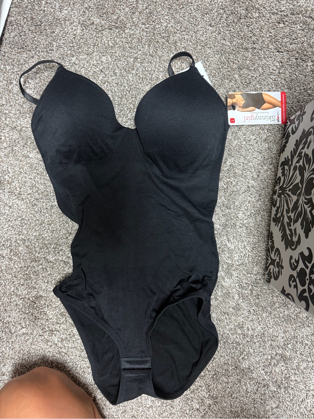 Skinnygirl Black Shapewear Bodysuit